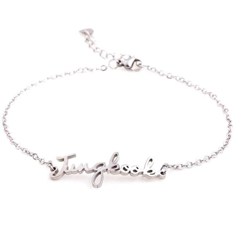 BTS Adjustable Silver Bracelet