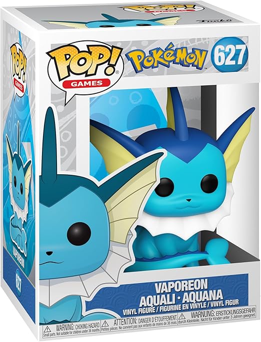 Funko Pop! Games: Pokemon - Vaporeon - Aquali - Collectible Vinyl Figure