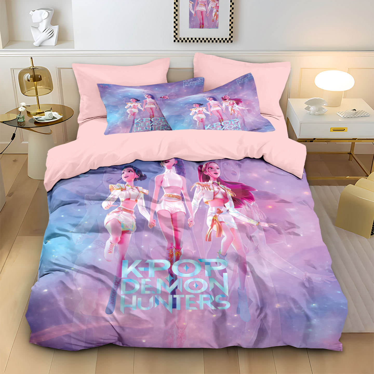 K-Pop Demon Hunters Bedding Set, sheets, duvet, duvet cover, pillowcases, best-seller, cartoon