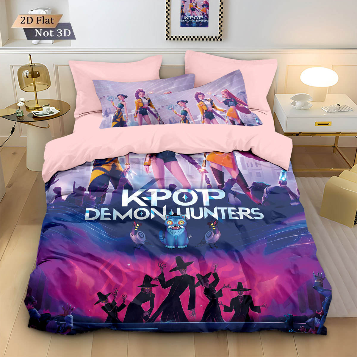 K-Pop Demon Hunters Bedding Set, sheets, duvet, duvet cover, pillowcases, best-seller, cartoon